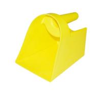 QUXVUIS Pelle à aliments robuste et fermée pour une alimentation propre du bétail, réduisant efficacement les risques de mélange d'aliments. Pelle à aliments empilable et résistante pour le bétail.