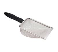 QUXVUIS Pelle à litière Robuste pour Chat, Manche antidérapant, en Acier Inoxydable, pour Une Gestion Efficace des déchets.