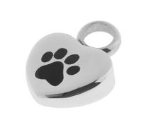 QUXVUIS Pendentif souvenir spécial en forme de cœur pour animaux, contenant des cendres, pour honorer la mémoire de vos amis et animaux compagnie et les garder près vous. Bijou crémation en