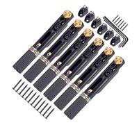 QUXVUIS Pièces de rechange pour guitare sans tête : chevalet et cordier 6 cordes. Idéal pour les guitaristes recherchant une solution résistante à la rouille et réduisant la casse des cordes.