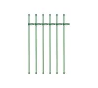 QUXVUIS Piquet de Plante Durable, Support de Plantes en Toute, bâtons Plantes, bâton en Plastique pour Le Support des Facile, Vert, 18 pouces/45 cm 6 Ensembles