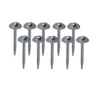 QUXVUIS Piquets de Tente Robustes et fiables pour Sol sableux, Crochets de clôture, piquets, Sardines, Trous décoratifs de 4,4 mm, Clous pour Tente de