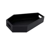 QUXVUIS Plateau de service gothique unique en forme de cercueil, décoration intérieure, objets effrayants, robuste, facile à utiliser et résistant à l'usure, outil rangement unique pour salle bain,