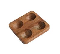 QUXVUIS Plateau de stockage d'œufs Durable, bord rond en bois Non toxique, fentes multiples, large Application, boîte de stockage d'œufs, plateau en bois, tapez 3