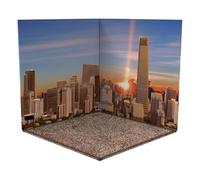 QUXVUIS Plusieurs Occasions au Choix Améliore l'atmosphère de n'importe Quel Environnement Boîte de Diorama en PVC Facile à Installer en Carton, Ville