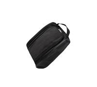 QUXVUIS Pochette à Chaussures de Golf en Tissu Oxford, Sac de Portable avec Fermeture éclair, idéale pour la randonnée, la Salle de Sport et Les Voyages. Sac de Rangement, Noir, 31.5 x 22 x 12.5 cm