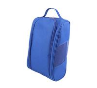 QUXVUIS Pochette à Chaussures de Golf en Tissu Oxford, Sac de Portable avec Fermeture éclair, idéale pour la randonnée, la Salle de Sport et Les Voyages. Sac de Rangement, Bleu, 31.5 x 22 x 12.5 cm