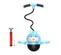 QUXVUIS Pogo Ball avec poignée pour Enfants, bâton Sauteur, Outil de développement sensoriel Amusant pour Sauter, améliorant l'équilibre et la Force à Chaque Saut, Planche, Lapin Bleu, 38 x 90 cm