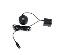 QUXVUIS Pompe à Eau USB, brumisateur pour détente, caractéristiques de l'eau, Accessoires de Fontaine d'extérieur ABS, Mini Machine à Brouillard d'intérieur, Noir, avec Pompe Eau