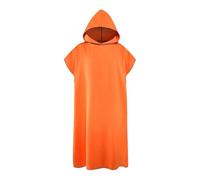 QUXVUIS Poncho de Plage en Microfibre, idéal pour se Changer et Nager. Accessoire de Plage Absorbant et Pratique, Parfait comme Cadeau pour Adultes. Poncho de Absorbant, Cadeau, Orange, 109 x 88 cm