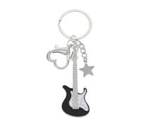 QUXVUIS Porte-clés d'instrument de Musique Porte-clés largement utilisé avec des Cadeaux en Alliage de Zinc pendentifs Guitare en Alliage Porte-clés Porte-clés pour Les Femmes, Trois