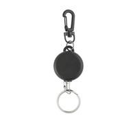 QUXVUIS Porte-clés rétractable avec Cordon en Acier, Accessoire Pratique pour Badges, clés et lanières. Idéal pour Les Aventures en Parc. Enrouleur de Badge d'identification