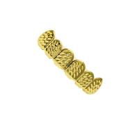 QUXVUIS Pour Grillz dentaire en diamant plaqué or, accessoire de musique, concerts, fêtes, Halloween et mode. Faux Pour grillz dentaire vampire pour femmes, hommes, enfants et adultes.
