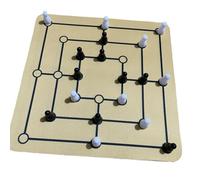 QUXVUIS Profitez des avantages cognitifs du Jeu d'échecs Comprenant Les soirées de Jeu Classiques en Famille Morris de Nine Men, pour assurant la stabilité sur Le Bureau et