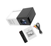 QUXVUIS Projecteur 1000 Lumens 480x360 Pixels 3.5mm Mini Projecteurs LED Petit 1080P Media Player Beamer Multi Interface, Noir