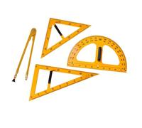 QUXVUIS Règle multifonctionnelle pour l'enseignement des mathématiques et de la géométrie, format, idéale pour le dessin technique en classe.