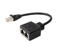 QUXVUIS Répartiteur Ethernet LAN Durable pour Une Extension de réseau optimisant la stabilité du Signal et répondant à pour Tous Vos Besoins réseau. Port résistant à, Un Deux