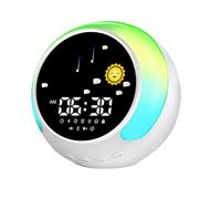 QUXVUIS Réveil à Bruit Blanc, Alarme de Sommeil apaisante pour Adolescents, Haut-Parleur Intelligent ABS Bluetooth, réveil Multifonctionnel