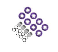 QUXVUIS Roulements de skateboard haute performance ABEC-11 pour patins à roues alignées, résistants à l'usure, silencieux et Pour ultra-résistants. Pièces et composants, Violet, 22 mm