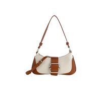 QUXVUIS Sac à bandoulière Cousu pour Femmes, Sac fourre-Tout carré à la Mode pour Les visites de centres d'exposition, adapté de Nombreuses Occasions, Brun Clair