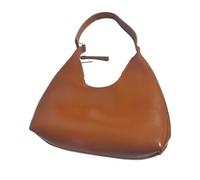 QUXVUIS Sac à main demi-lune en PU pour femmes, sac à la mode et polyvalent, pratique et léger, Style rétro Simple, bandoulière demi-lune, brun