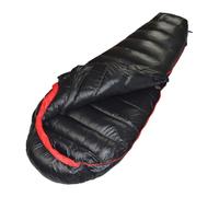 QUXVUIS Sac de Couchage Momie léger, isolé et, Noir 1000g, 210x80cm