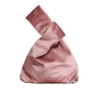QUXVUIS Sac fourre-tout Pour aux couleurs fraîches avec velours, rangement facile, élégant et confortable. Peut être accroché au poignet en velours corail