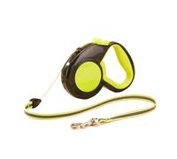QUXVUIS Sangle en Nylon réfléchissante, Laisse de Chien rétractable Automatique Ultime pour Tous Les propriétaires de Chiens, Laisse Chien rétractable Ergonomique, Vert 5cm