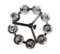 QUXVUIS Shaker, accessoire de guitare et de batterie, complément du charleston et du tambourin, apportant des sonorités brillantes à Pour tous les styles musicaux. Cymbale, Argent simple, 15.5 cm