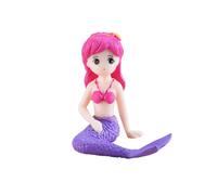 QUXVUIS Sirènes Statues DIY Décor Fish Tank Sculpture Creative Porte-clés Faire L'approvisionnement Fée Jardin Ornements Aquarium Poupée