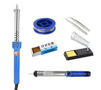 QUXVUIS Soudeuse en plastique outils de Garage pare-chocs professionnel réparation fer à souder Machine à souder Mini poignée reprise crayon thermique, Prise 60W/UE, 8 pièces