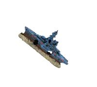 QUXVUIS Statue de Bateau décorative pour Aquarium, embellissant Le Paysage de Votre Aquarium grâce à des matériaux écologiques. Sculpture ornementale