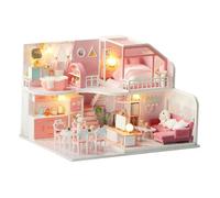 QUXVUIS Stimulez la créativité grâce à Un kit de Maison de poupée Miniature à Monter soi-même et des Accessoires pour des activités familiales enrichissantes. Kit