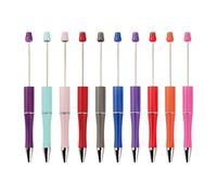 QUXVUIS Stylos à bille à perles pour une écriture fluide - Assortiment de stylos perles - Cadeaux pour écrivains créatifs et étudiants - Stylo bille imprimables - Idéal pour les
