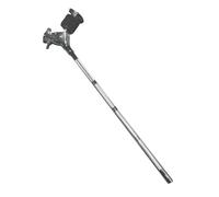 QUXVUIS Support de cymbale à bras extensible avec pinces de fixation pour cloche, support de cymbale réglable, pince à cliquet en métal, facile installer, Direction universelle, 1.25 x 4.6 cm