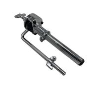 QUXVUIS Support universel pour pied de cymbale, fixation multi-pince, compatible avec toutes les configurations de percussions, bouton de réglage. Tube de bras court de 22 mm de