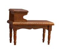 QUXVUIS Table de Chevet Miniature et Meuble de Maison poupée, Table Basse Double Niveau pour embellir d'une Maison poupée à l'échelle 1/12, d'appoint pour Jeu d'imitation