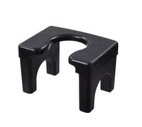 QUXVUIS Tabouret de Toilette Efficace et Pratique - Perfectionnez Votre Salle de Bain à la Maison, il Peut Vous Aider à Vous asseoir sur Les Toilettes et à Faire Vos adieux, Noir, Haut de Gamme