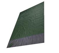 QUXVUIS Tapis de plage pliable anti-sable en plein air voyage sac à couverture Portable poche à fermeture éclair randonnée matelas de couchage avec piquets, Vert foncé