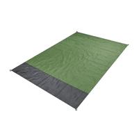 QUXVUIS Tapis de plage pliable anti-sable en plein air voyage sac à couverture Portable poche à fermeture éclair randonnée matelas de couchage avec piquets, armée verte