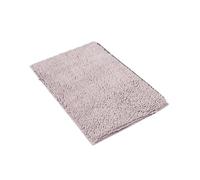 QUXVUIS Tapis lavable confortable tapis de sol rectangulaire couverture antidérapante salle de bain douche entrée chambre toilette salon, Gris argent