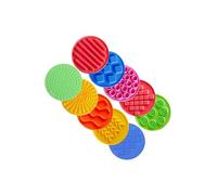 QUXVUIS Tapis sensoriels, Mini-Textures pour Une Interaction stimulante, favorisant Le développement par des activités sensorielles captivantes, disques de Jeu d'association, Tapis tactiles