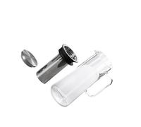 QUXVUIS Théière à infusion à froid pour café glacé, thé, limonade : multifonctionnelle, Pour elle répond Pour tous vos besoins en boissons. Carafe en verre avec couvercle hermétique, filtre