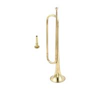 QUXVUIS Trompette sophistiquée avec embouchure, fabriquée en laiton de première qualité. Instrument de musique pour musiciens débutants et confirmés. Peut être offerte en cadeau pour les anniversaires