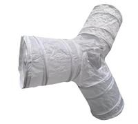 QUXVUIS Tunnel interactif pour Chat d'intérieur : spacieux, Amusant, Facile à Nettoyer et léger. Idéal pour stimuler et Attirer l'attention des Chats. Ce Tunnel est Pliable.