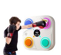 QUXVUIS Uniforme de karaté pour Enfants, Gi engageant Les Enfants dans Un entraînement ludique mettant en Valeur la Machine de Boxe Musicale avec éclairage, Bleu