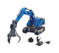 QUXVUIS Véhicules de Chantier, pelleteuses, camions Miniatures, Jouets de Construction, engins à Pousser, véhicules de Jeu pour Enfants de 3 à 5 Ans