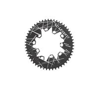 QUXVUIS Vélo avec vis et chaîne Ovale Double Couche Alliant Style et Performance pour Les Cyclistes exigeants sur Route. Pièces détachées pour Plateau, vis et écrous, Noir, 52T
