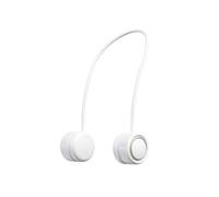 QUXVUIS Ventilateur suspendu au cou Portable 2W tour de cou portable refroidissement été rétractable transportant le contrôle du bouton de travail à faible bruit, Blanc