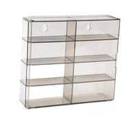 QUXVUIS Vitrine pour Voitures Miniatures à l'échelle 1:64, idéale pour Petites Figurines Populaires, Bijoux et Objets de Collection. Gris Clair.